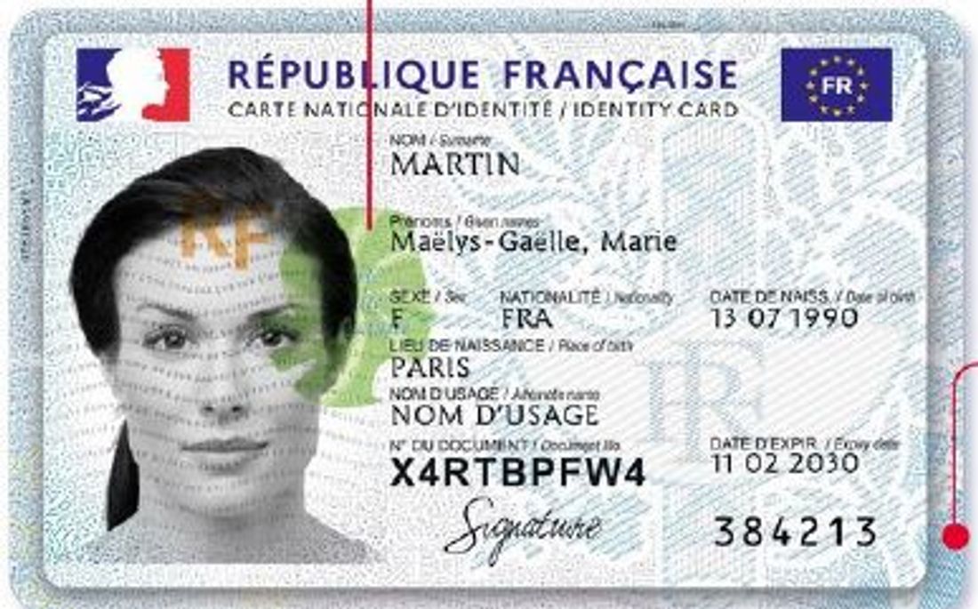 Voici la nouvelle version de la carte d'identité